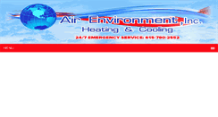 Desktop Screenshot of airenvironmentinc.com